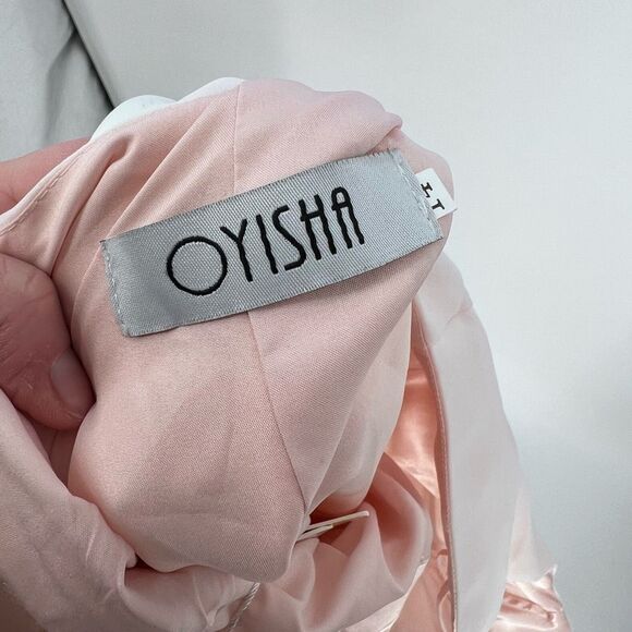 Oyisha NWTJeweled Rhinestone Maxi Long Gown Dress Wedding Prom Size 14 Ball - Picture 8 of 16